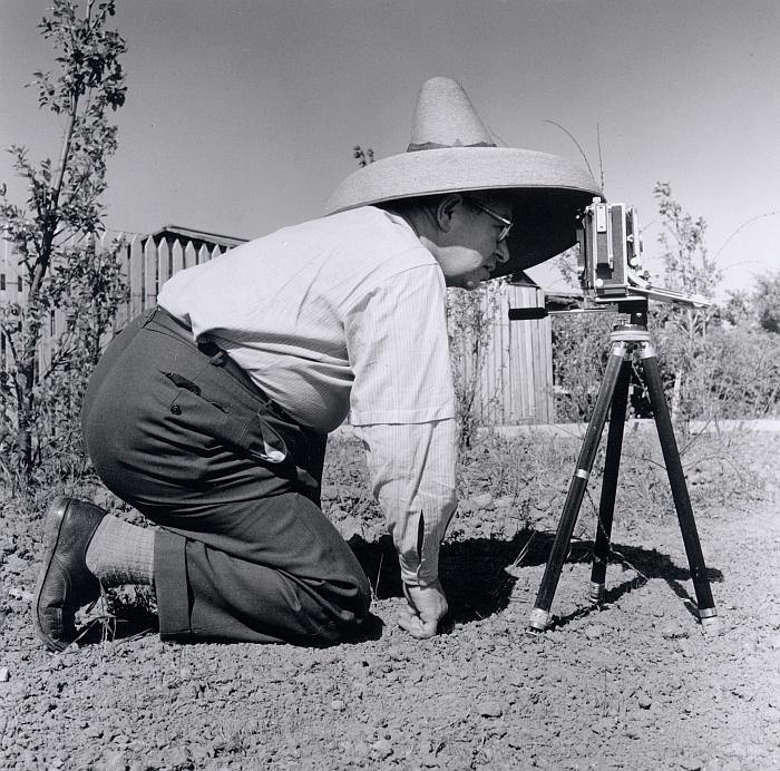 This year Arne Jacobsen was determined to get a photo of the Easter bunny...... (photo © Jørgen Strüwing, courtesy Fritz Hansen)