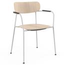 Scope Armchair, Eiche weiß pigmentiert, klarlackiert, Light sandy grey