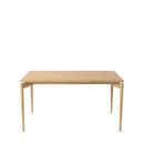 PUREdinner Table, 140 x 85 cm, Eiche weiß geölt, Ohne Erweiterungsplatten