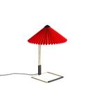 Matin Tischleuchte, Ø 300 mm, Bright red, Brass polished