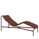 Palissade Chaise Longue, Iron red, Mit Auflage, Ohne Nackenkissen