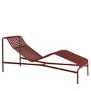 Palissade Chaise Longue, Iron red, Ohne Auflage, Ohne Nackenkissen