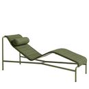 Palissade Chaise Longue, Olive, Mit Auflage, Mit Nackenkissen