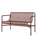 Palissade Dining Bench, Iron red