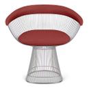 Platner Armlehnsessel, Leder Volo, Red