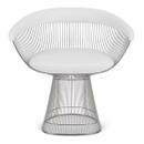 Platner Armlehnsessel, Leder Volo, White