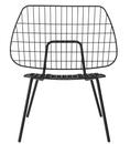 WM String Lounge Chair, Schwarz