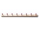 Rechenbeispiel Hakenleiste, 8 Haken (109 cm), rot