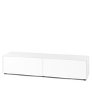 Nex Pur Box 2.0 mit Medienklappe, 48 cm, H 37,5 cm x 180 cm (zwei Klappen), Weiß