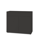 Nex Pur Box 2.0 mit Schubkästen und Türen , 48 cm, H 100 cm x B 120 cm (mit Doppeltür und Schubkästen), Graphit