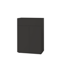 Nex Pur Box 2.0 mit Schubkästen und Türen , 40 cm, H 100 cm x B 80 cm (mit Doppeltür und Schubkästen), Graphit