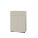 Nex Pur Box 2.0 mit Schubkästen und Türen , 40 cm, H 100 cm x B 80 cm (mit Doppeltür und Schubkästen), Silk