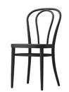218 / 218 M Stuhl, Buche gebeizt schwarz, Rohrgeflecht (mit Stützgewebe unter Sitzfläche)