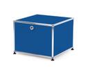 USM Haller Druckercontainer, 50 cm, Enzianblau RAL 5010, Mit Füßen