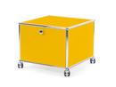 USM Haller Druckercontainer, 50 cm, Goldgelb RAL 1004, Mit Rollen