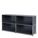 USM Haller Sideboard L, individualisierbar, Anthrazitgrau RAL 7016, Offen, Offen