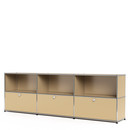 USM Haller Sideboard XL, individualisierbar, USM beige, Offen, Mit 3 Klappen