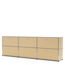 USM Haller Sideboard XL, individualisierbar, USM beige, Mit 3 Klappen, Mit 3 Klappen