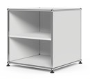 USM Haller Wartezimmer-Beistelltisch, H 50 x B 50 x T 50 cm, Lichtgrau RAL 7035