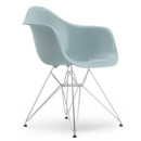 Eames Plastic Armchair RE DAR, Eisgrau, Ohne Polsterung, Ohne Polsterung, Standardhöhe - 43 cm, Verchromt