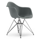 Eames Plastic Armchair RE DAR, Granitgrau, Ohne Polsterung, Ohne Polsterung, Standardhöhe - 43 cm, Beschichtet basic dark