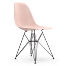 Eames Plastic Side Chair RE DSR, Zartrosé, Ohne Polsterung, Ohne Polsterung, Standardhöhe - 43 cm, Beschichtet basic dark