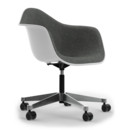 Eames Plastic Armchair RE PACC, Cotton white, Mit Vollpolsterung, Nero / elfenbein