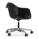 Eames Plastic Armchair RE PACC, Tiefschwarz RE, Ohne Polsterung, Ohne Polsterung