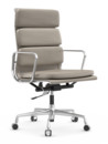 Soft Pad Chair EA 219, Poliert, Leder Standard sand, Plano mauve grau