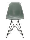 Eames Fiberglass Chair DSR, Eames sea foam green, Pulverbeschichtet basic dark glatt