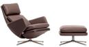 Grand Relax, Mit Ottoman, Leder Premium F, kastanie, Poliert, 41,5 cm