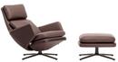 Grand Relax, Mit Ottoman, Leder Premium F, kastanie, Basic dark, 41,5 cm