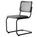 Thonet - S 32 V Dark Melange Freischwinger, Schwarz