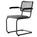 Thonet - S 64 V Dark Melange Freischwinger, Schwarz