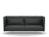 Vitra - Alcove Sofa, Dreisitzer (H94 x B237 x T84 cm), Laser, Dunkelgrau