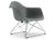 Vitra - Eames Plastic Armchair RE LAR, Granitgrau, Ohne Polsterung, Verchromt