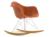 Vitra - Eames Plastic Armchair RE RAR, Rostorange, Verchromt, Ahorn gelblich